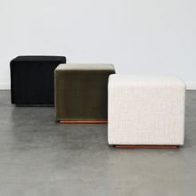 Fuller Velvet Ottoman